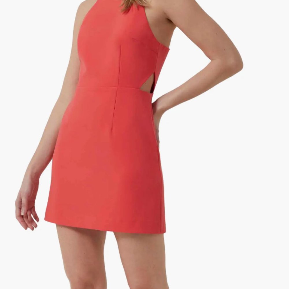 French Connection Whisper Side Cutout Sheath Dress